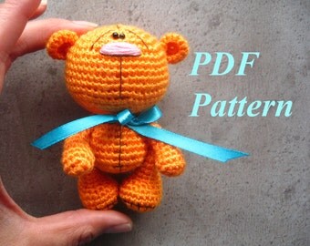 Amigurumi crochet bear pattern, PDF pattern, ENGLISH language