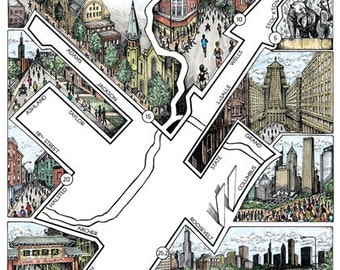 Chicago: The Marathon map