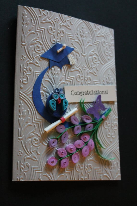 Congratulations Graduation quilled card by Especially4UHandmade