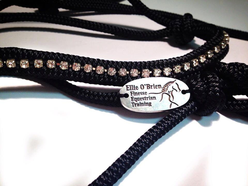 Finesse Equestrian Bling Rope Halter