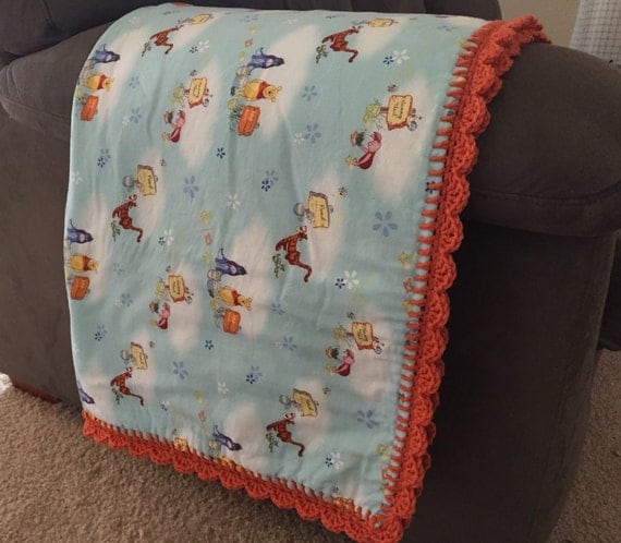 Winnie the Pooh & Friends Baby Blanket by CroChali on Etsy