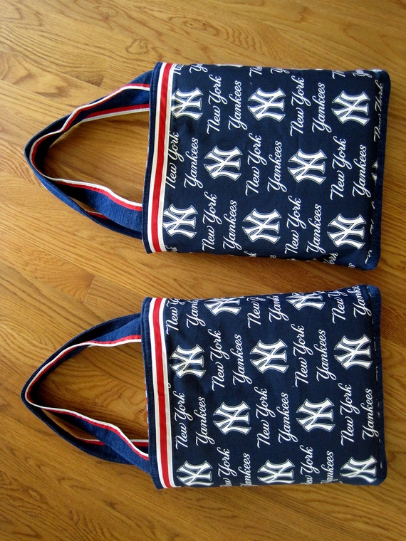 Large Novelty Tote Bag Handmade from New York Yankees MLB