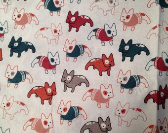 Baby Crib Sheet or Toddler Bed Sheet with Bulldogs
