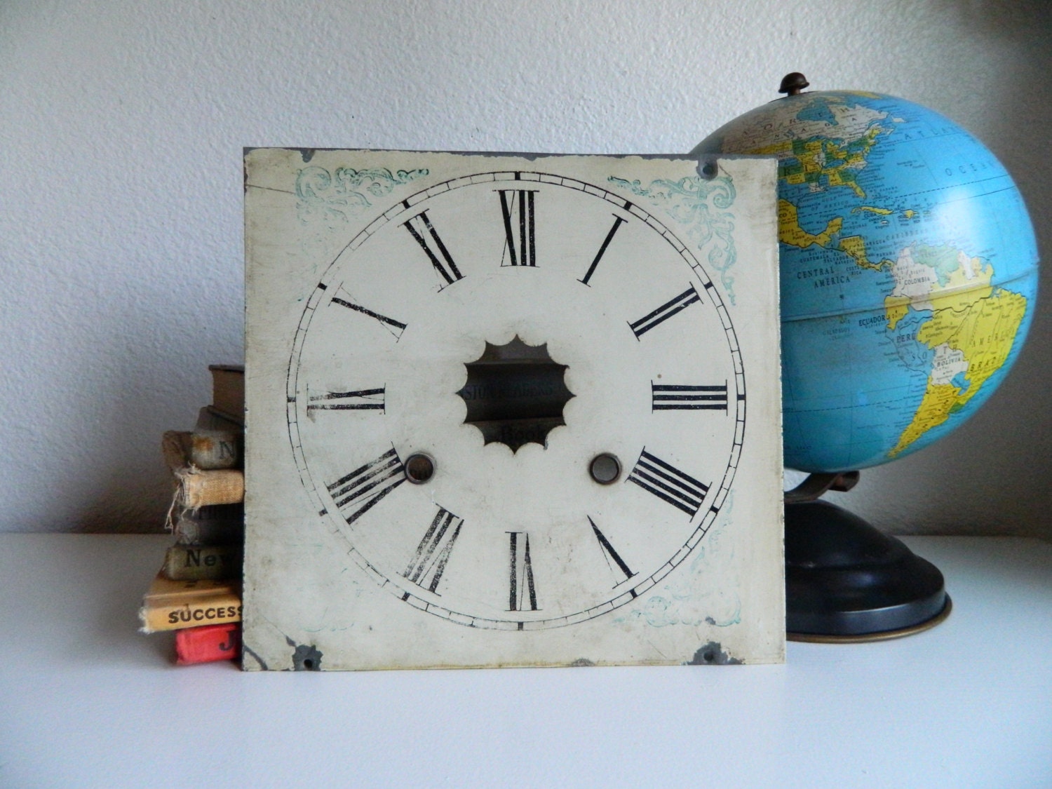 Vintage Metal Clock Face by MyRemnantsofTime on Etsy