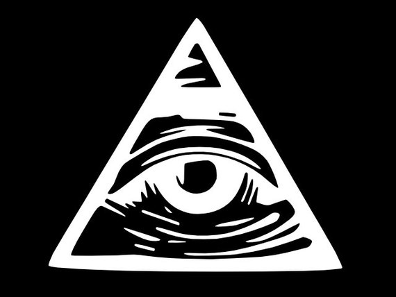 Items similar to All Seeing Eye Freemason symbol Illuminati symbol ...