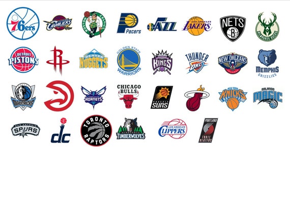 2015 NBA Basketball Team Logos 30 Pre-Cut by CallHerBlessedCrafts