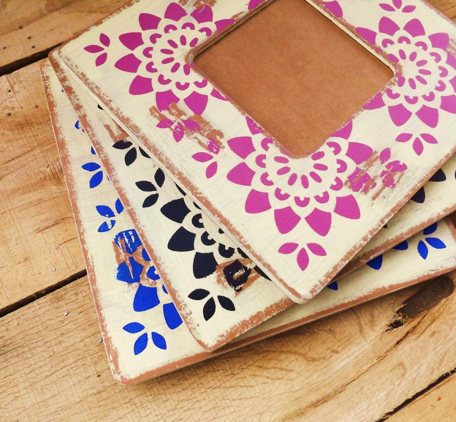 Whimsical Picture Frame Choose YOUR COLOR by SweetAppleVintage