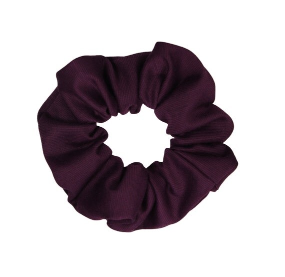 Scrunchies Plum Full & Fluffy Free Shipping Ponytail Holder