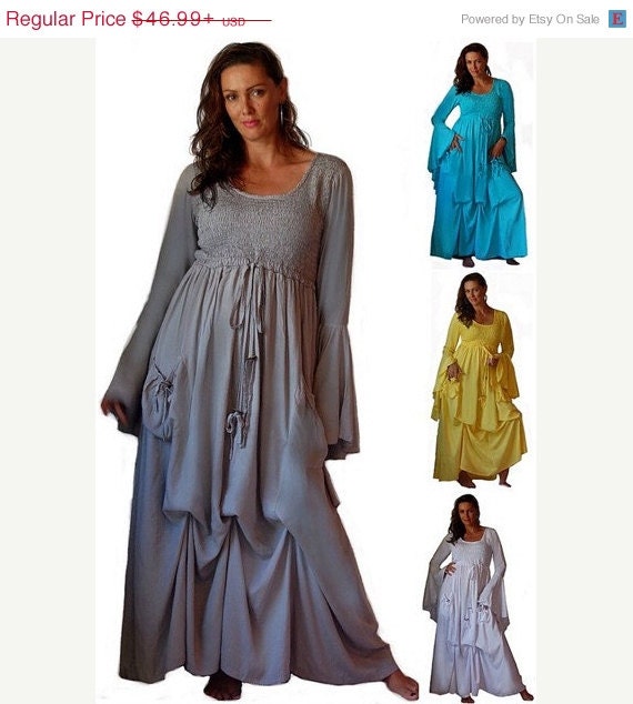 ENJOY 15 PERCENT OFF H901 Maxi Dress Renaissance Empire Women Fashion ...