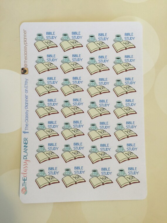 Bible Study Planner Stickers for Erin Condren, Plum Paper Planner ...