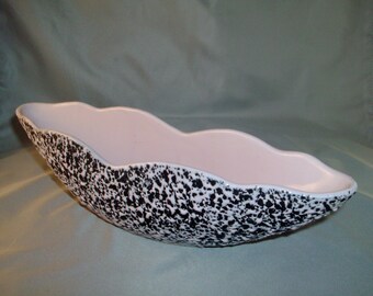 FREE SHIPPIG: Kenwood Shawnee confetti glaze console bowl