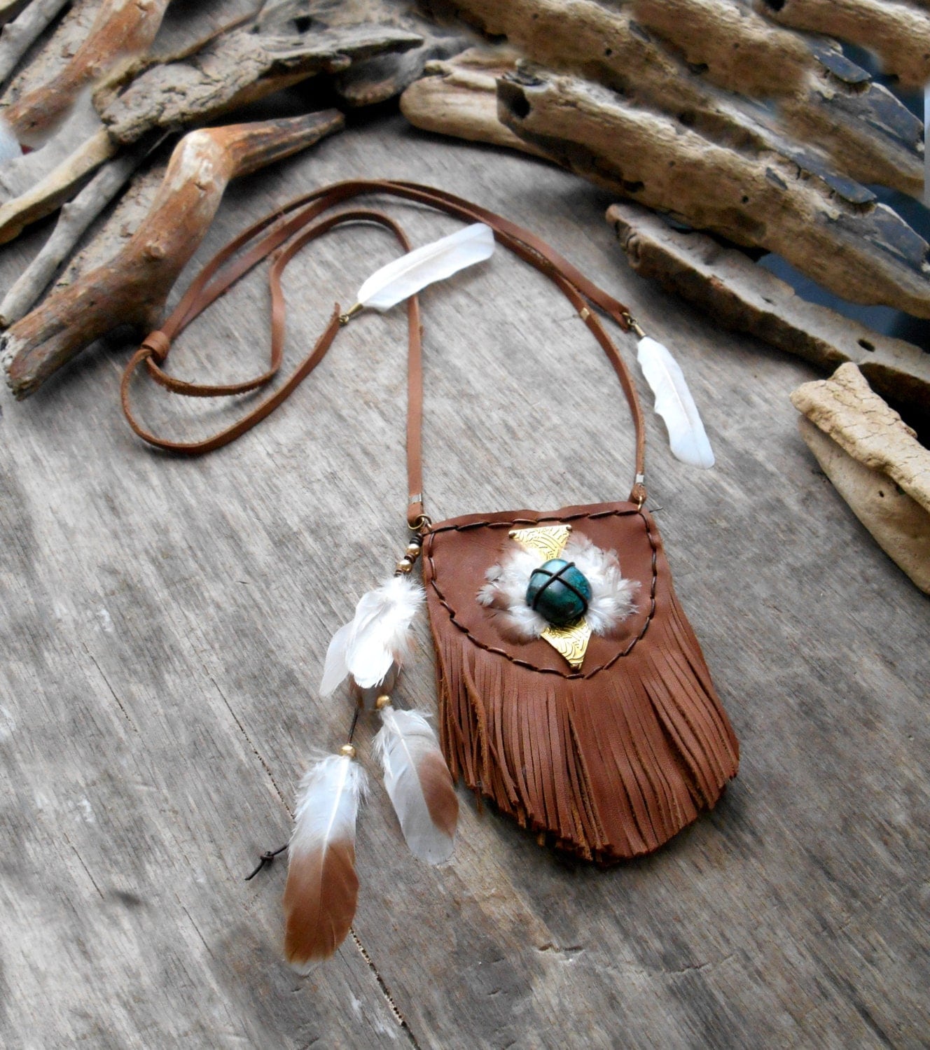 Beautiful NATIVE AMERICAN Pouch Medicine Bag by Minouchkita