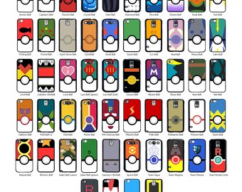 All Pokeball Pokemon for iPhone 4 4s iPhone 5 5s iPhone 5c iPhone 6 iPhone 6 7 Plus iPod Touch 5 6 (2in1) Rubber TPU Silicone Phone Case