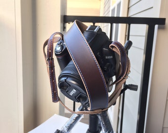 Camera Strap, Leather Camera Strap, Personalized Camera Strap, Horween Chromexcel Camera Strap