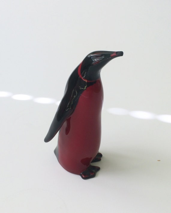 royal doulton flambe penguin