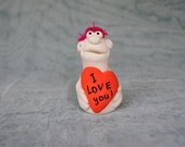 Love sculpture ~ Red heart sculpture ~ Love statue ~ I love you ~ Valentine day. Free shipping