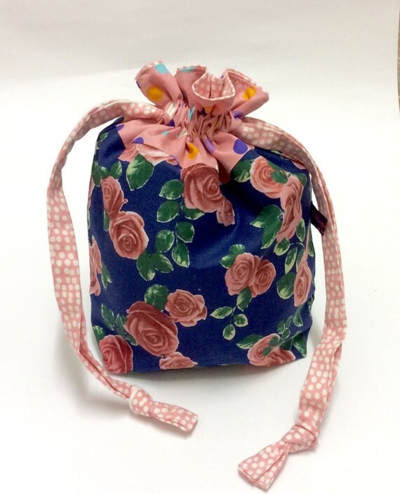Drawstring Bag Toiletry Bag Gift Bag Storage Bag by AarTeeDesigns