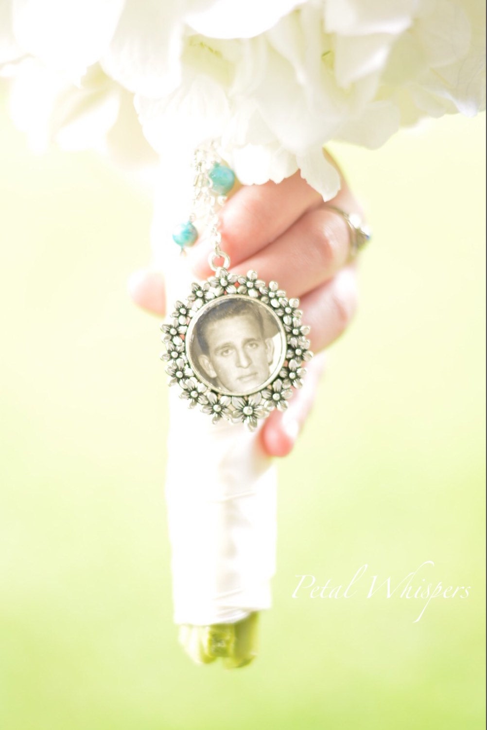 Bridal Memory Keepsake Bridal Bouquet Photo Charm Bouquet