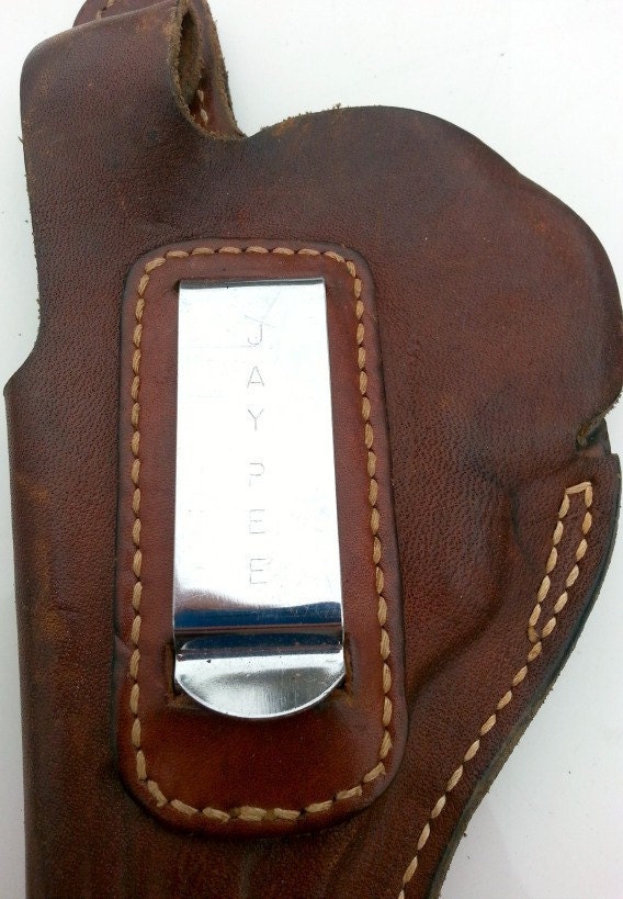 Jay Pee Leather holster for Medium framed pistols or revolvers