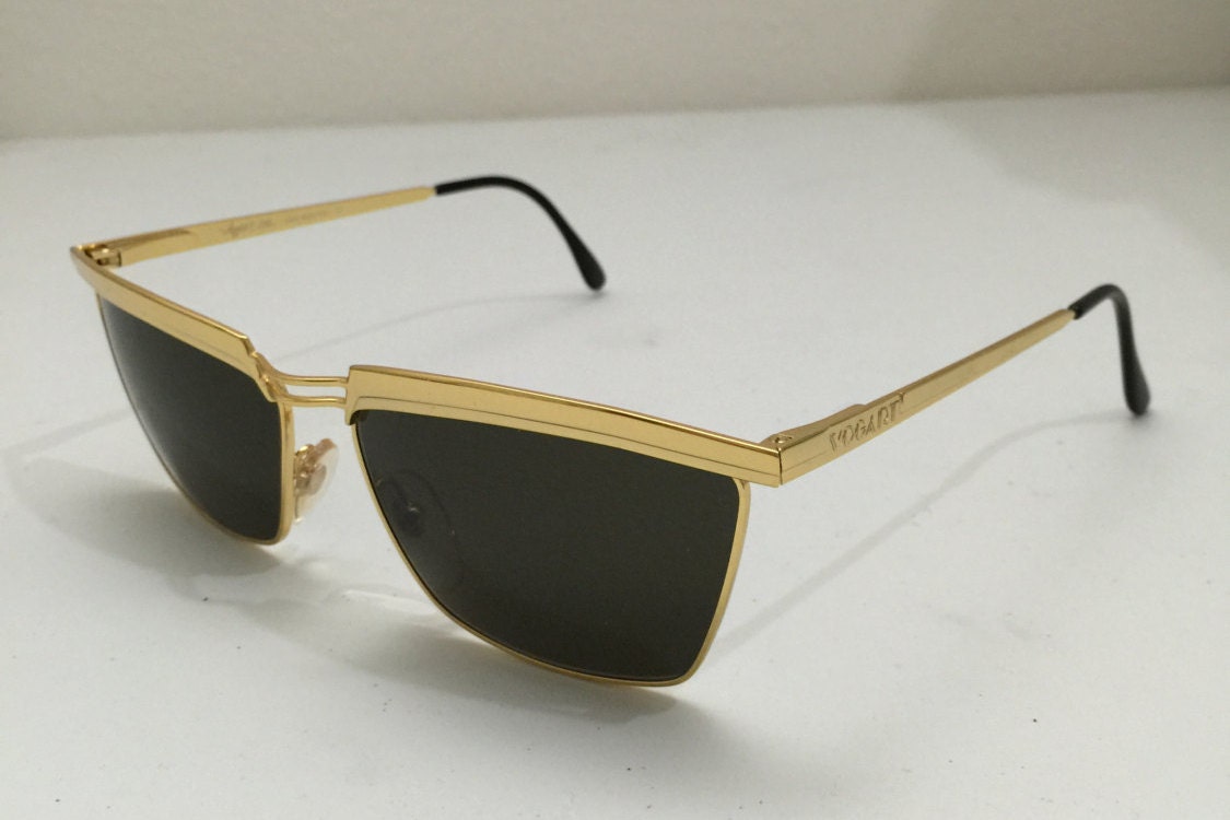 Vintage Police Vogart Sunglass 3054 Gold Haute Juice