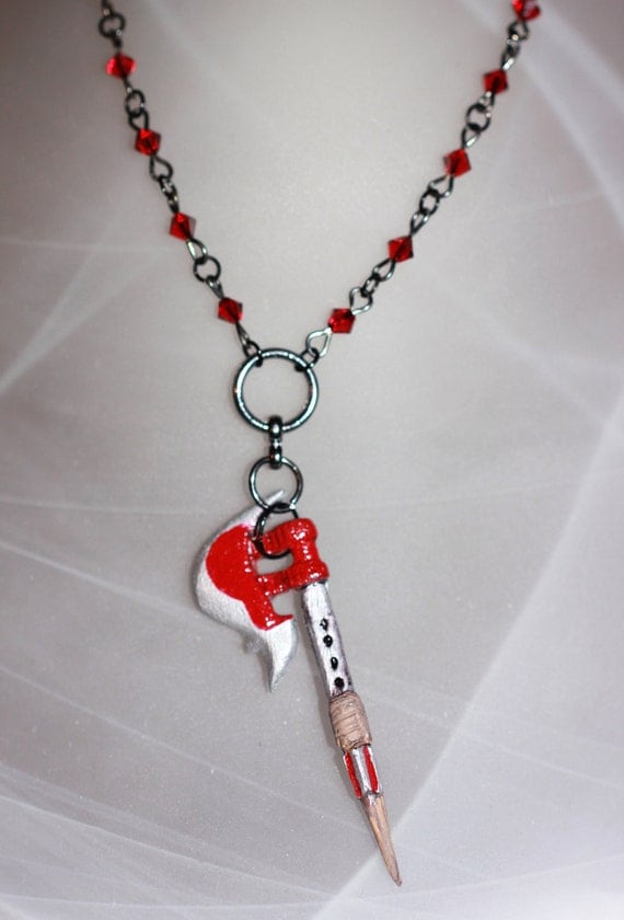 Buffy the Vampire Slayer necklace charm pendant Scythe