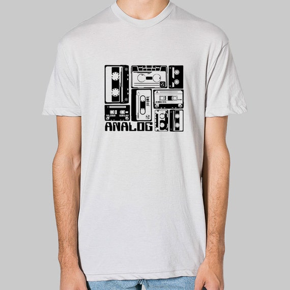 Vintage Mens Clothing - tape casette tshirt, tshirt vintage, American ...