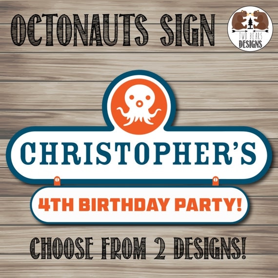 Download Octonauts Banner/Sign Classic Logo Style. by TwoBearsDesigns