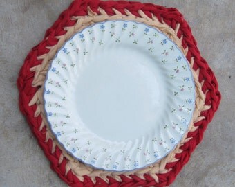 Crocheted Upcycle Place Mats – Set of 4