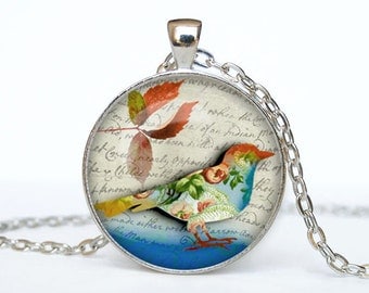 Bird necklace Bird pendant Bird jewelry