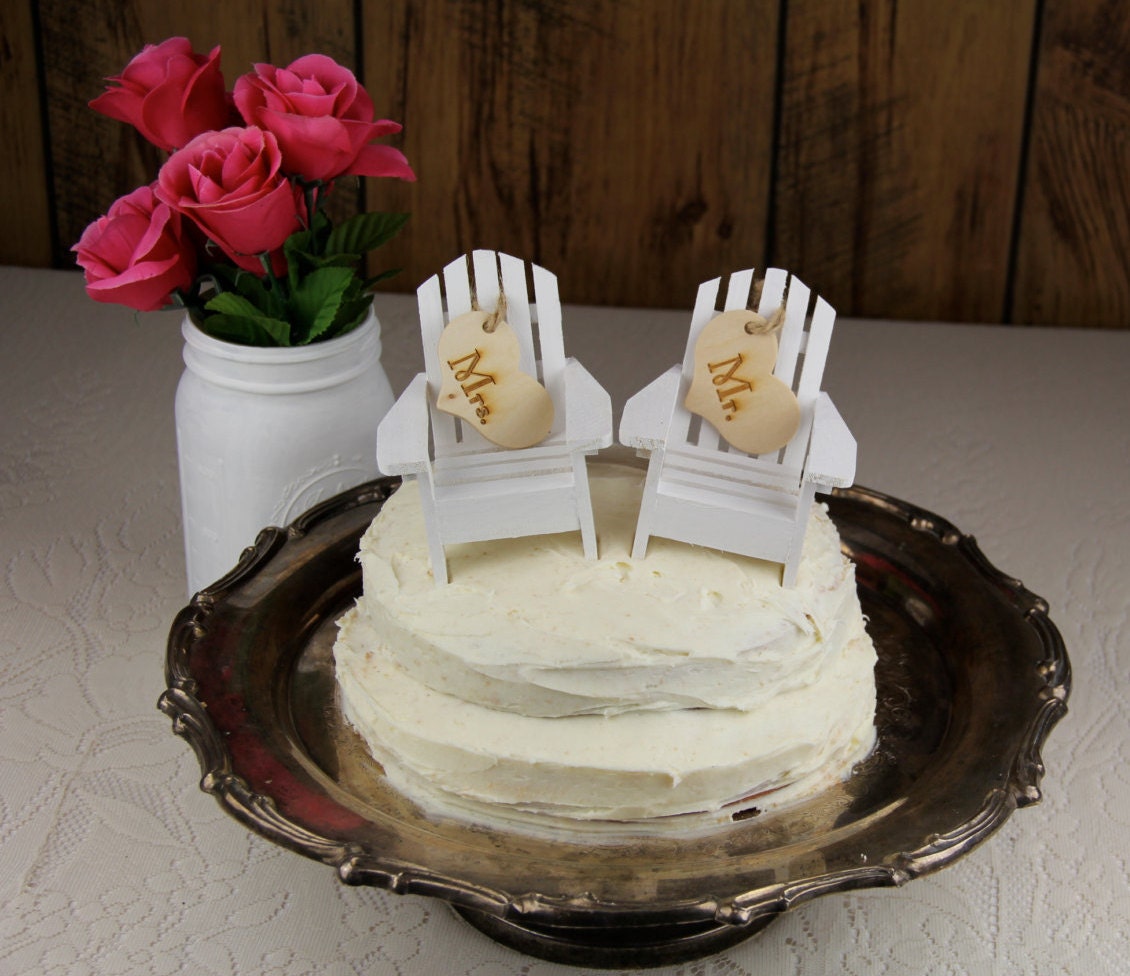 Adirondack Chair Cake Topper-Adirondack Wedding-Beach Chair