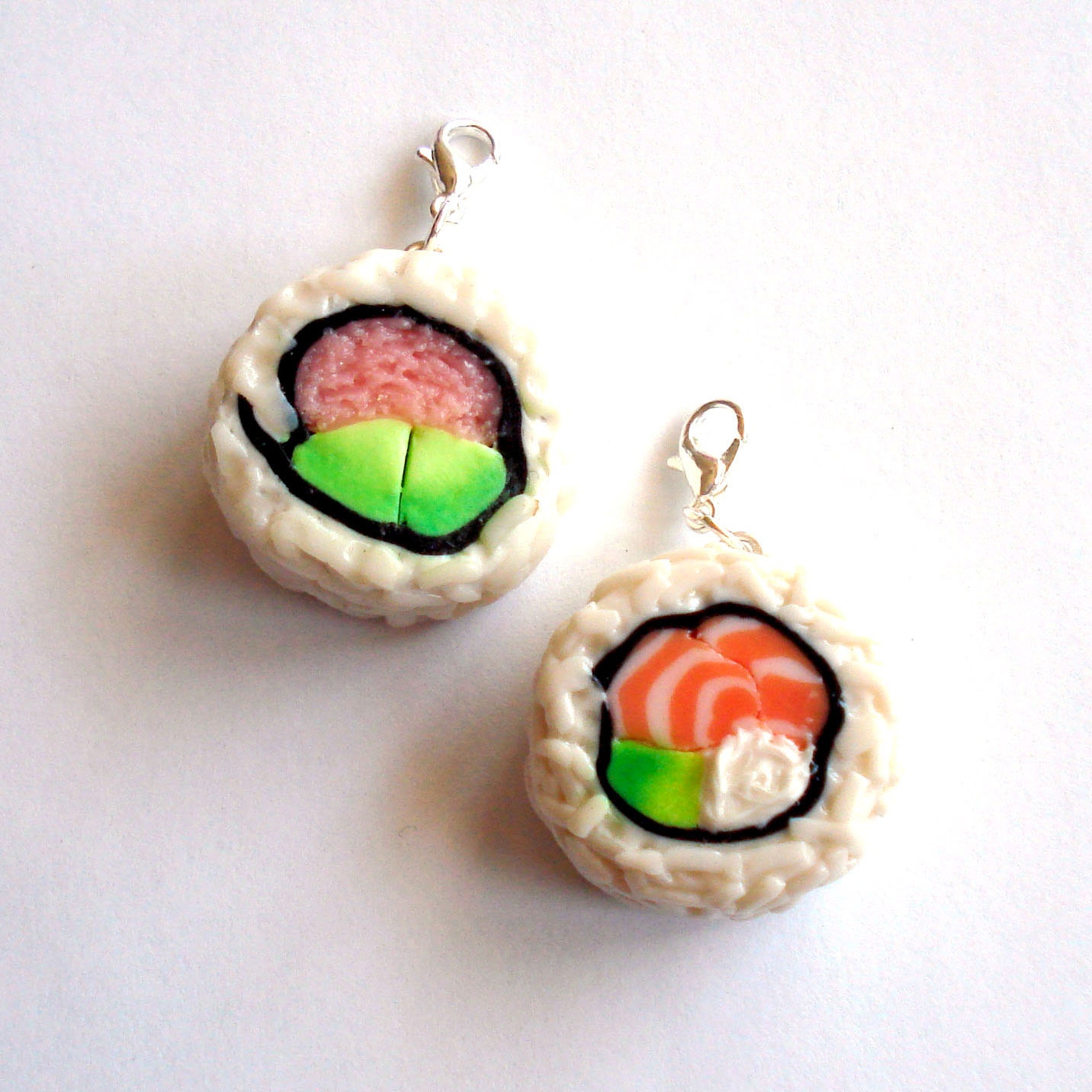 Sushi Charm Sushi Roll Bracelet Charm Japanese Food Jewelry