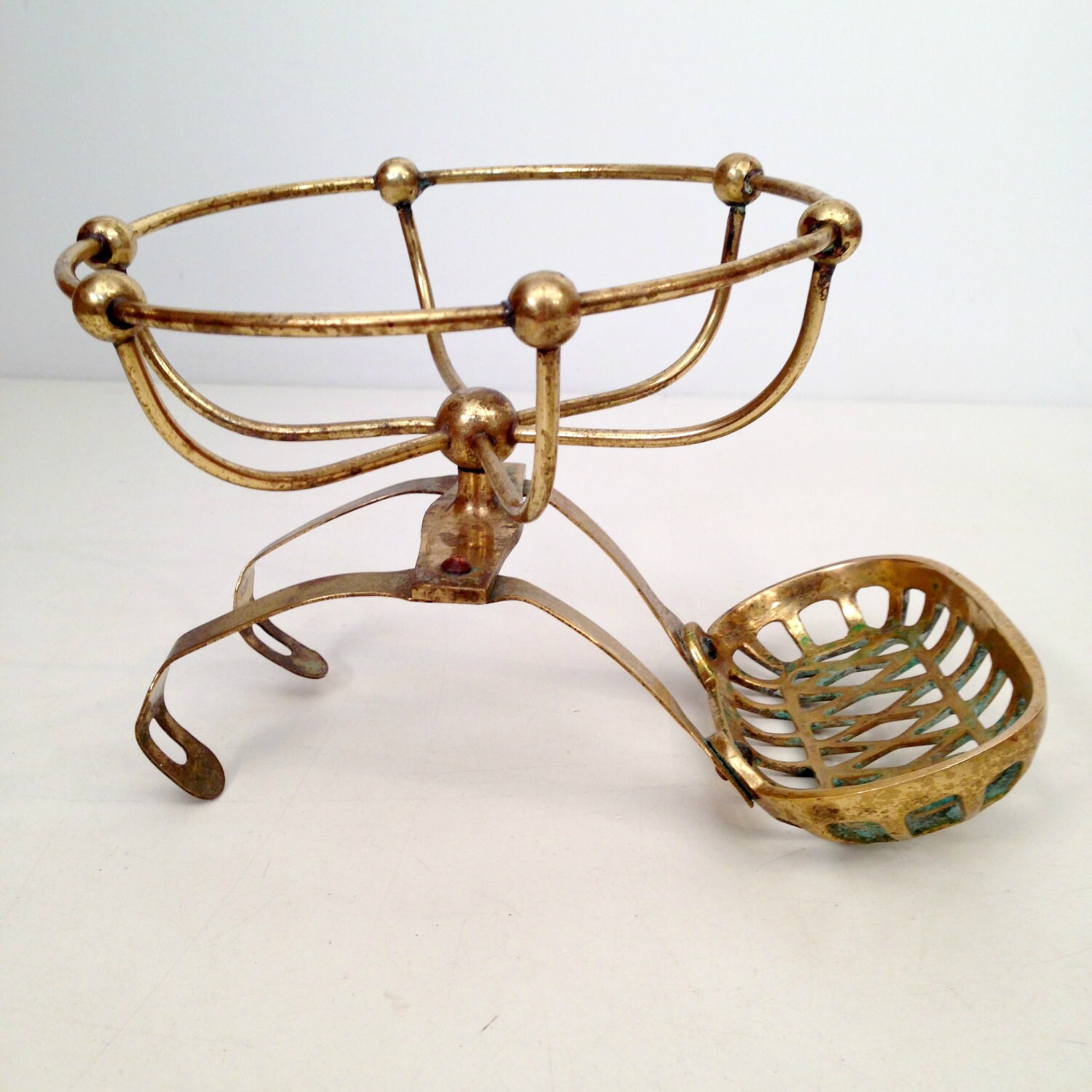 vintage soap dish brass soap and sponge holder for clawfoot