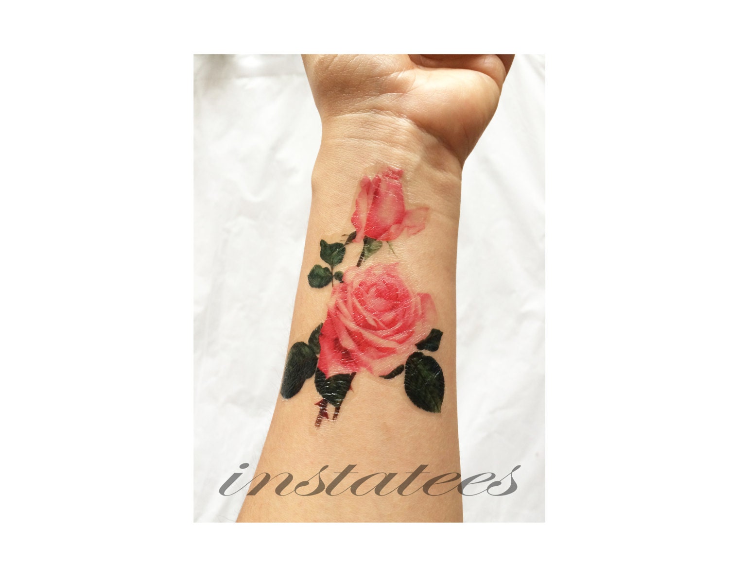 romantic style temporary rose tattoo style romantic style temporary rose tattoo style