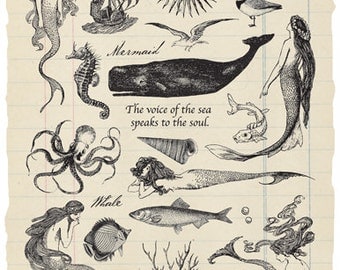 Mystical Mermaids rubber stamp collection
