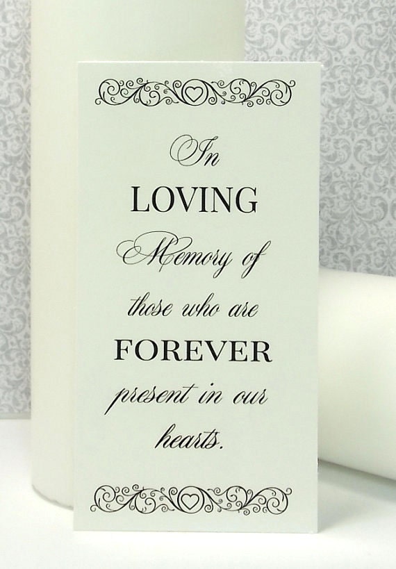 Memorial Candle Decal In Loving Memory, DIY