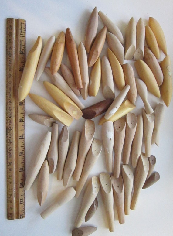 52 wood fishing lure blanks unpainted unfinished by theartfloozy