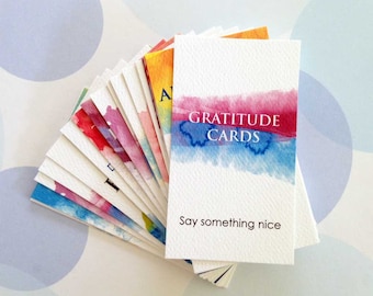 Gratitude Cards, Mini Cards, Bookmark, Planner Cards, Set of 20