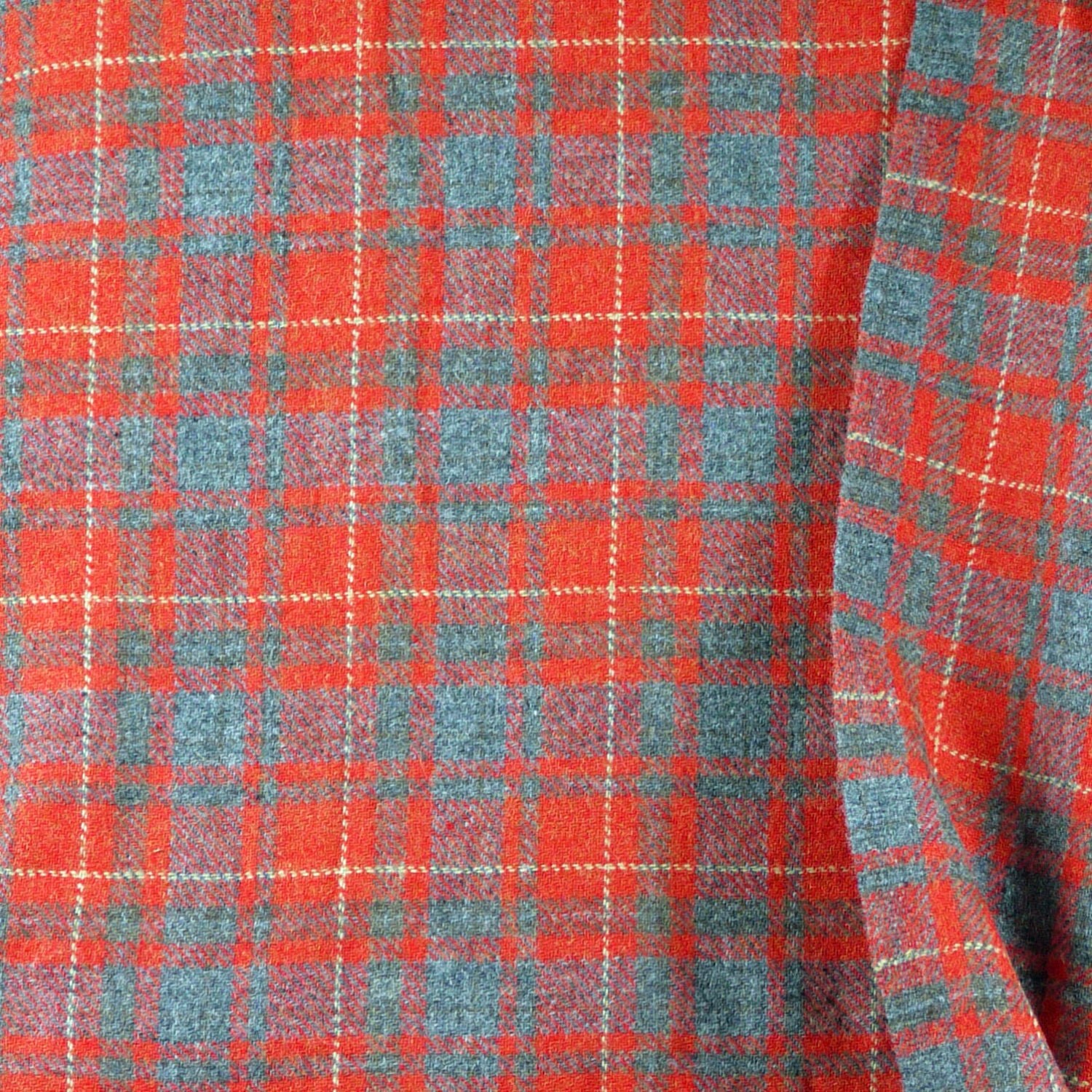 Plaid Suiting Fashion Fabric Gray and Light by DartingDogFabric