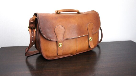 Vintage Coach Musette Bag British Tan Leather by TheLionsDenStudio