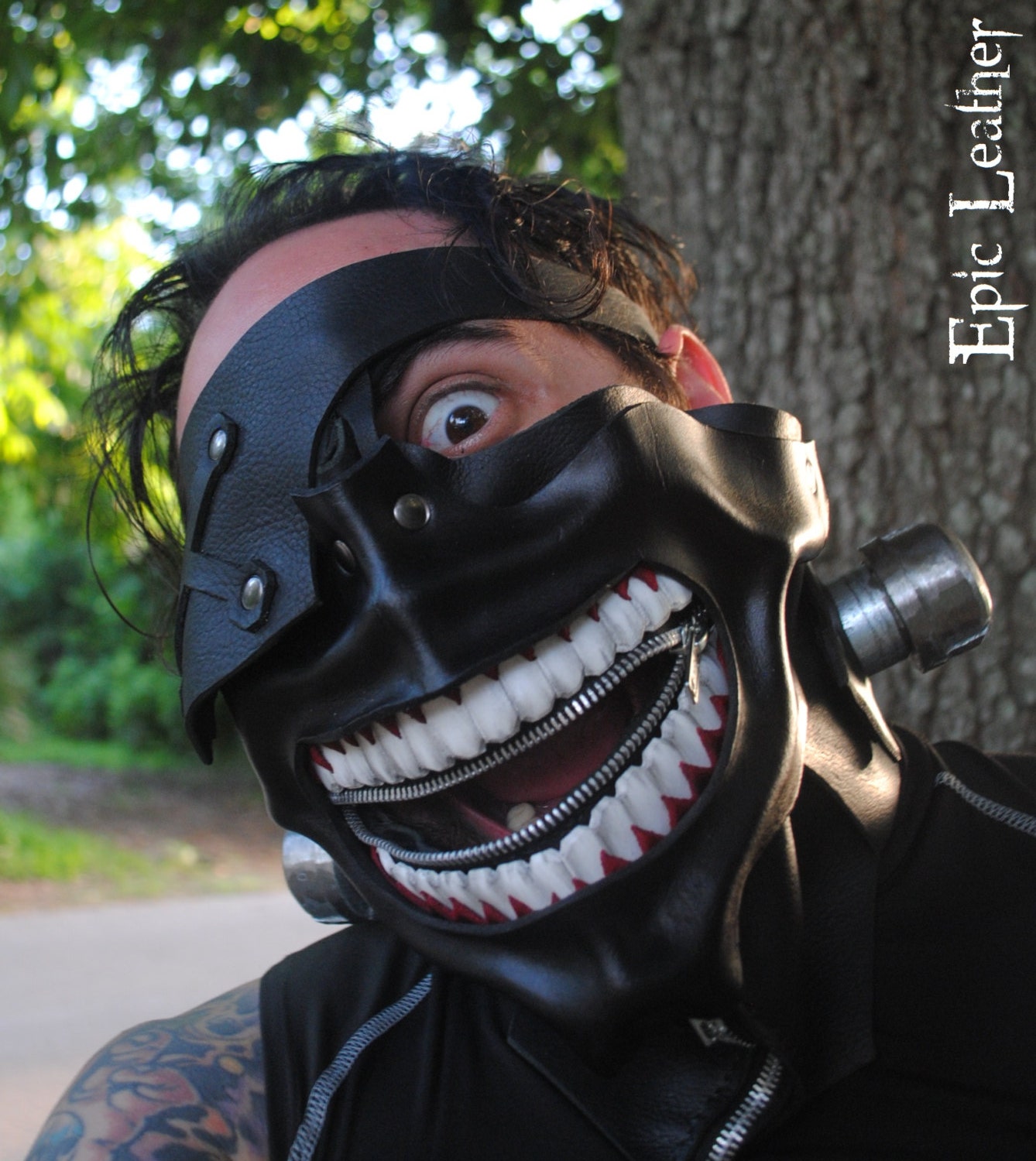 Leather Ken Kaneki's Eyepatch Mask from Tokyo