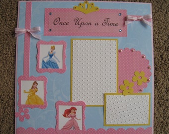 Disney Scrapbook Layout - Princess - 12x12