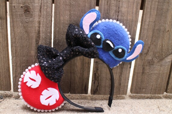 Lilo & Stitch-Inspired Mouse Ear Headband by ModernMouseBoutique