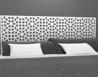 Moroccan Style Headboard Decal | Vinyl wall sticker decal | Moroccan Influence Geometric Pattern | Trendy Home Decor | FREE SHIPPING
