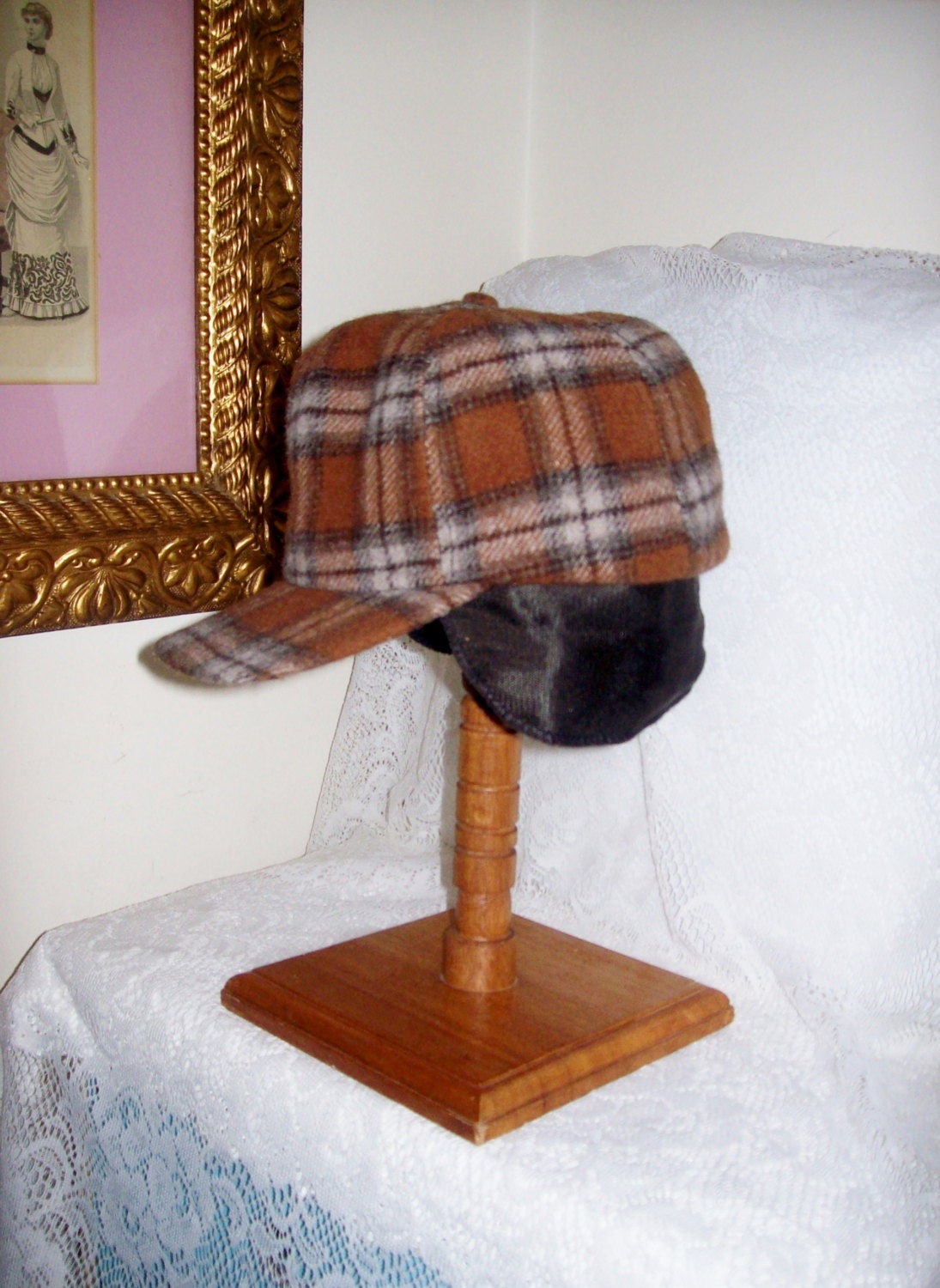 Vintage 1940s Men’s Hunting or Lumberjack Hat Cap Medium Only 8 USD Haute Juice