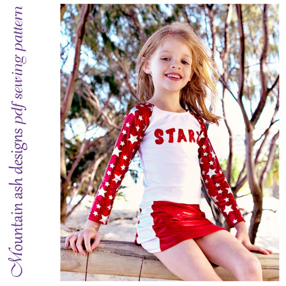 Cheerleading Tops Pattern Cheer 4 girls sizes 214 Crop and