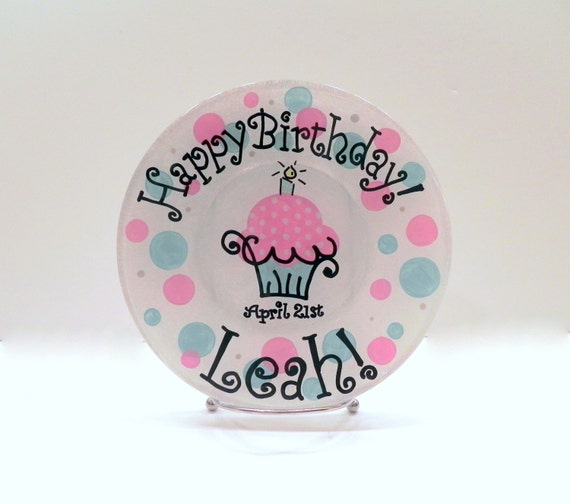 Kids Birthday Party Custom Birthday Plate Cake Plate