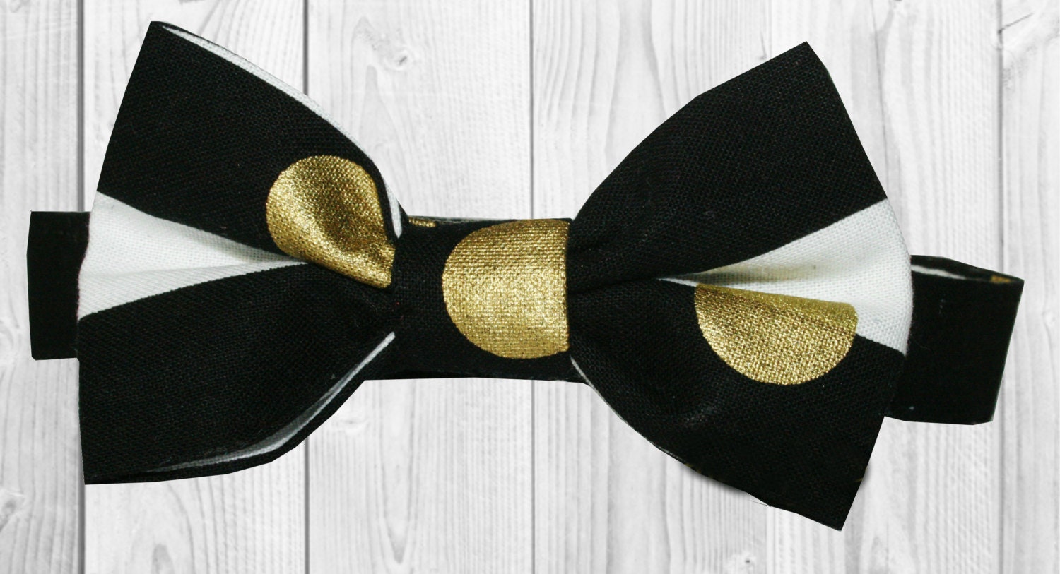 black and gold floral bow tie