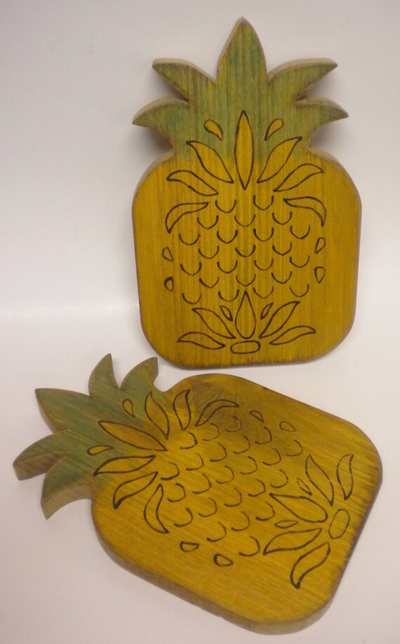 Pineapple Cutting Board Primitive Pineapples Decorative
