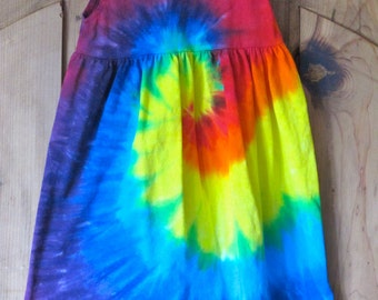 Rainbow Tie Dye Baby Dress