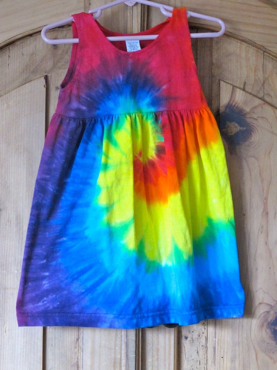 Rainbow Tie Dye Baby Dress